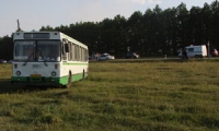 На окраине Липецка автобус попал в аварию