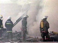В пожаре погиб спасатель 