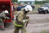 Пожарный спас женщину 