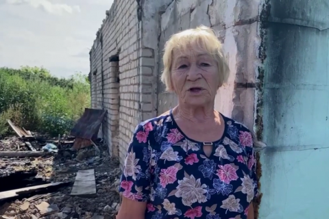 Жительница липецкого села попросила Владимира Путина помочь отремонтировать дом после пожара 