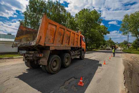 В районах Липецкой области идут масштабные дорожные работы