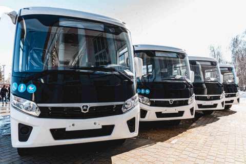 Липецкая область приобрела 56 новых автобусов для районов