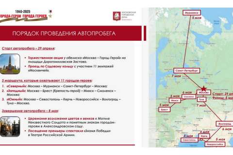 Автопробег «Города-герои – города героев» пройдет через Липецкую область