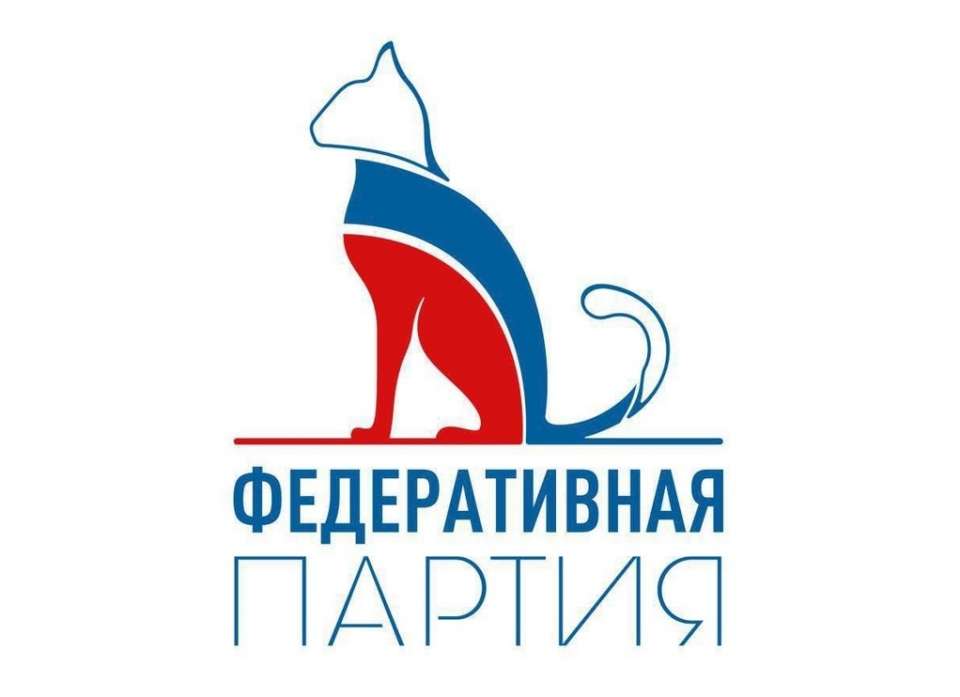  Символом созданной липецким депутатом Федеративной партии стал разукрашенный в триколор котик