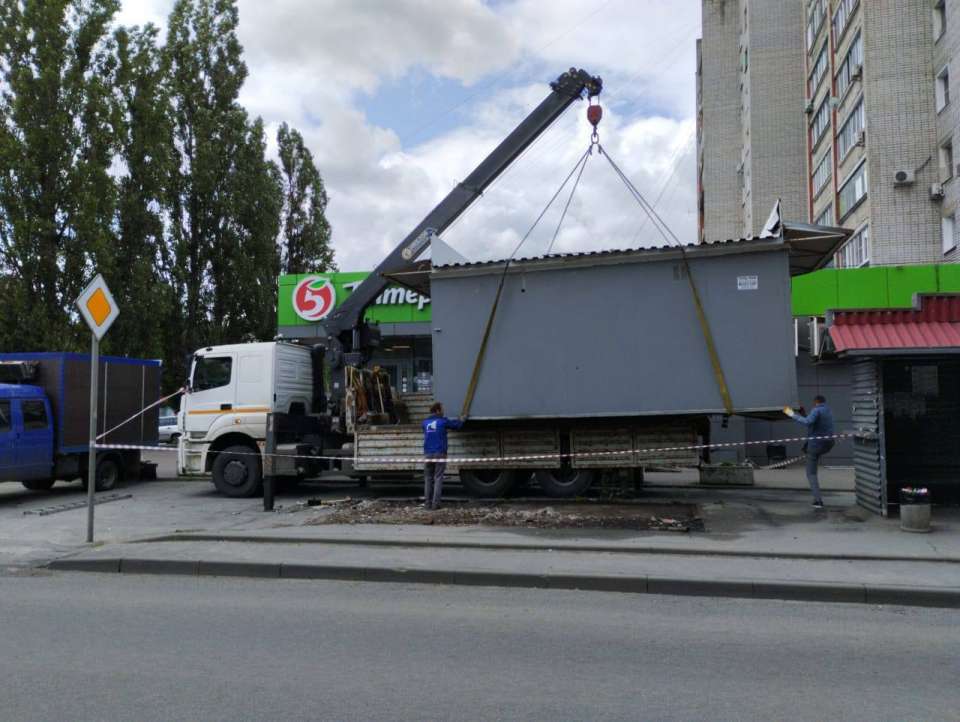 В Липецке убрали последний незаконный торговый киоск