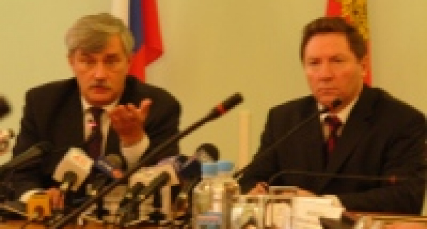 Олег Королев и Георгий Полтавченко принимают поздравления