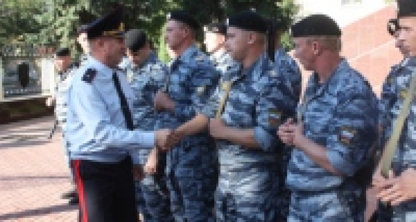 ОМОН отправился в командировку