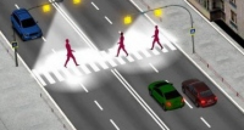 Пешеходные переходы в Липецке начнут освещать светодиоды