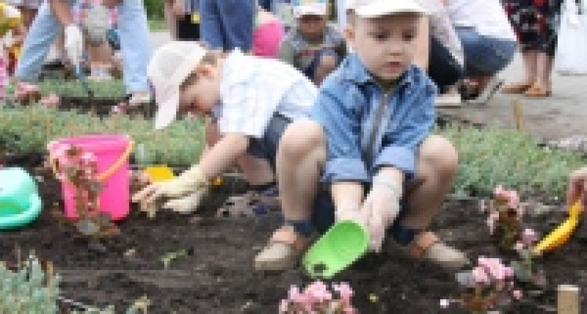 Воспитанники детских садов Липецка внесли свой вклад в благоустройство города