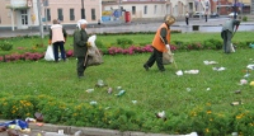 Липецк быстро привели в порядок после праздника 