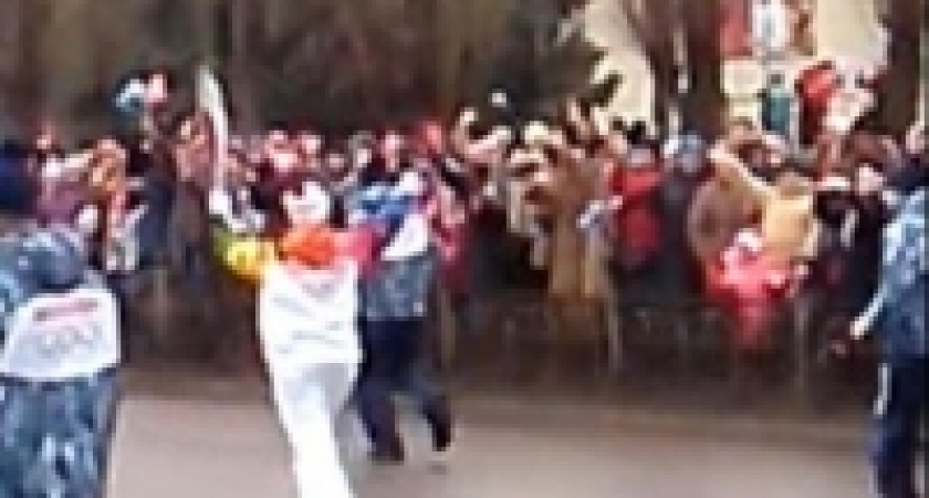 В Липецке дважды погас факел Эстафеты олимпийского огня