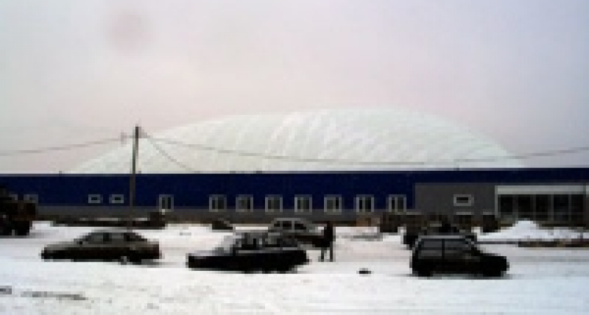 В Липецке надули каток