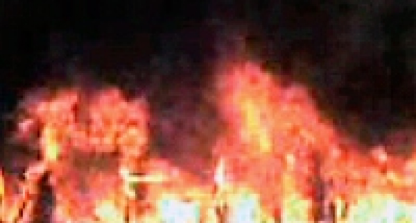 Трамвай сгорел в депо