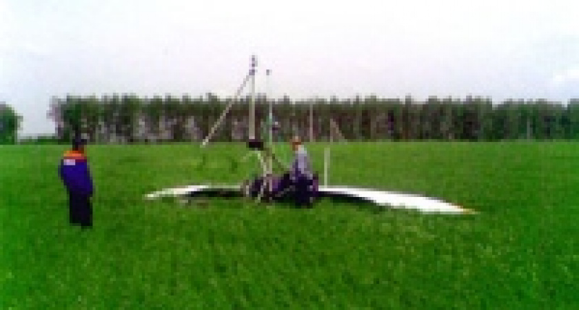 В Липецкой области упал дельтаплан