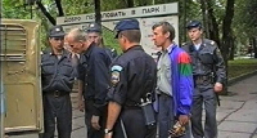 В Липецке омоновцы задержали бомжа 