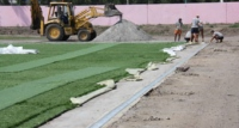 В Липецке появилось футбольное поле с подогревом