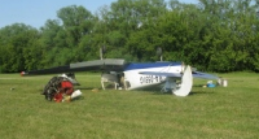 В Липецкой области упал самолет