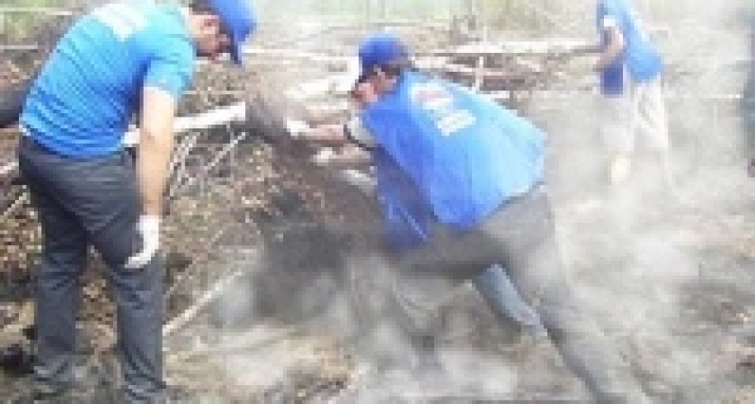 Единороссов уличили в подделке фотографии, на которой они якобы тушат воронежские пожары