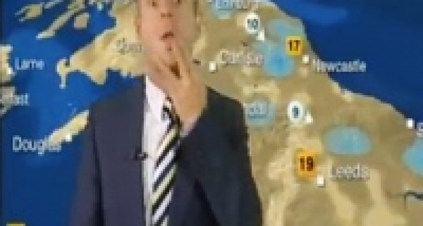 Метеоролог опозорил BBC, показав неприличный жест в прямом эфире