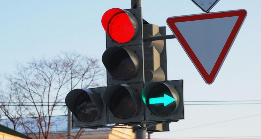 На липецких улиц не работают светофоры из-за отключения электроэнергии