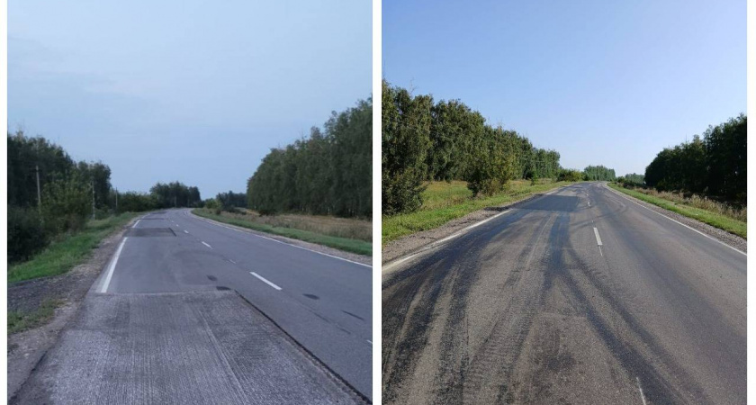 В Липецкой области на трассе Волово – Хлевное проведен гарантийный ремонт