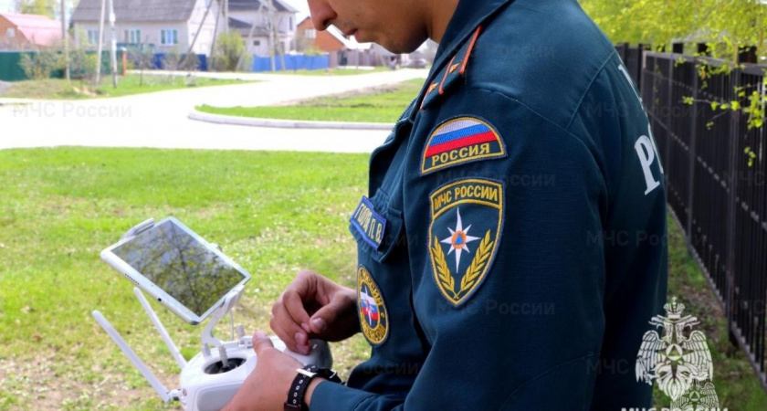 В Липецкой области МЧС проводит рейды при помощи беспилотников