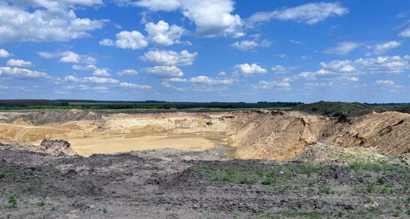 В Липецкой области прокуратура остановила незаконную добычу песка