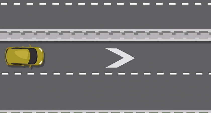 В Липецкой области на трассе М-4 «Дон» появилась новая разметка в виде шевронов