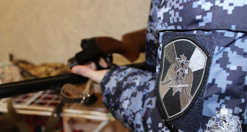 Липчане добровольно сдали 19 единиц оружия сотрудникам Росгвардии