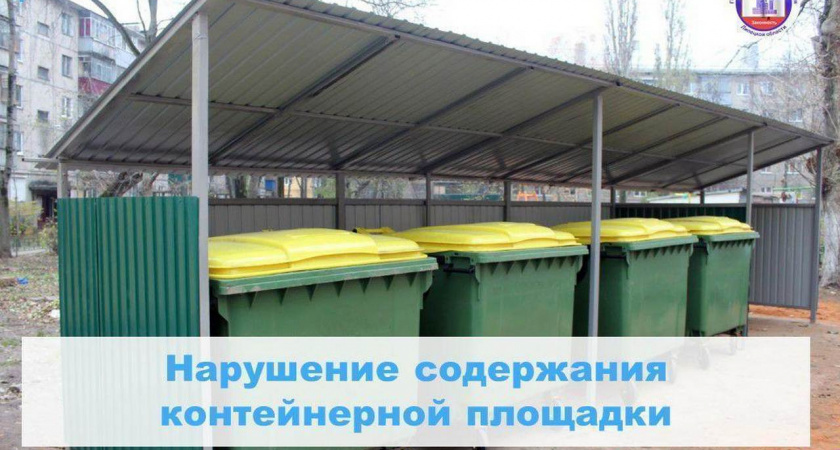 Липецкую УК оштрафовали на 125 тыс. рублей за нарушения содержания контейнерной площадки