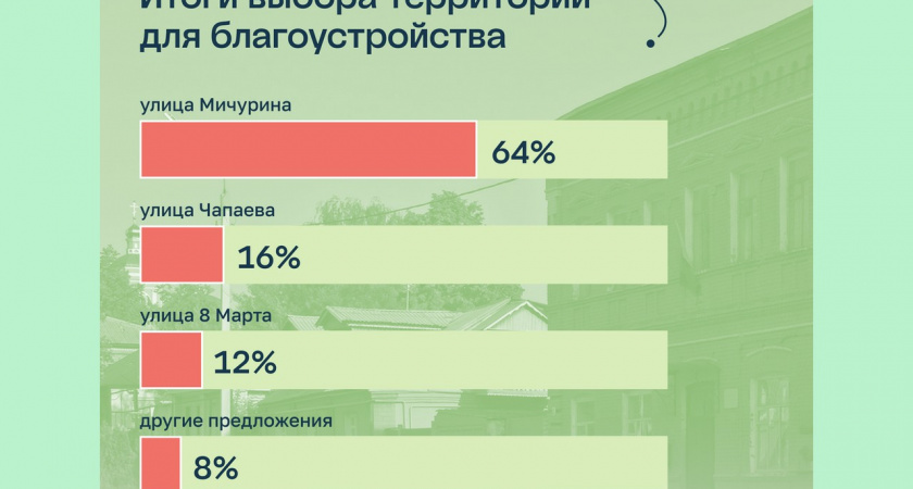 Улица Мичурина в липецком Данкове участвует во Всероссийском конкурсе по созданию комфортной среды 