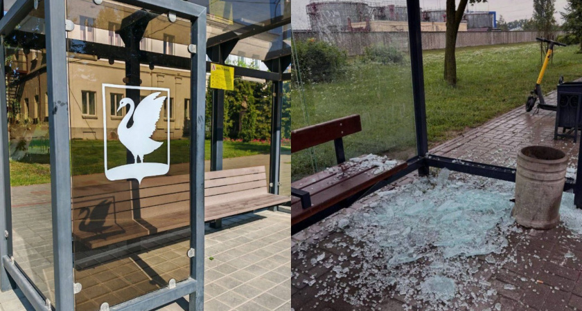 36 стекол в остановках разбили в Липецке с начала года