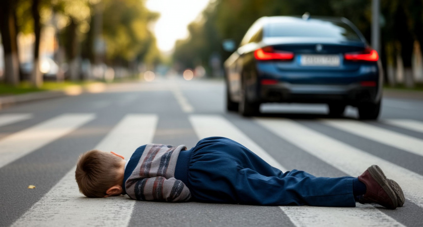 В Краснинском районе BMW сбил 9-летнего велосипедиста