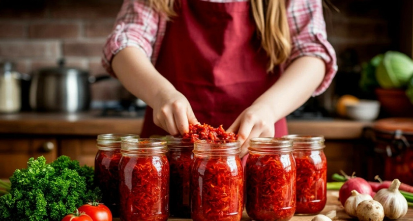 Готовлю "ленивый" борщ на зиму в банке — получается вкусный и наваристый: закатываю сразу 20 штук
