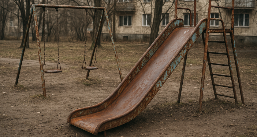 Народный фронт требует снести аварийные детские площадки в центре Липецка
