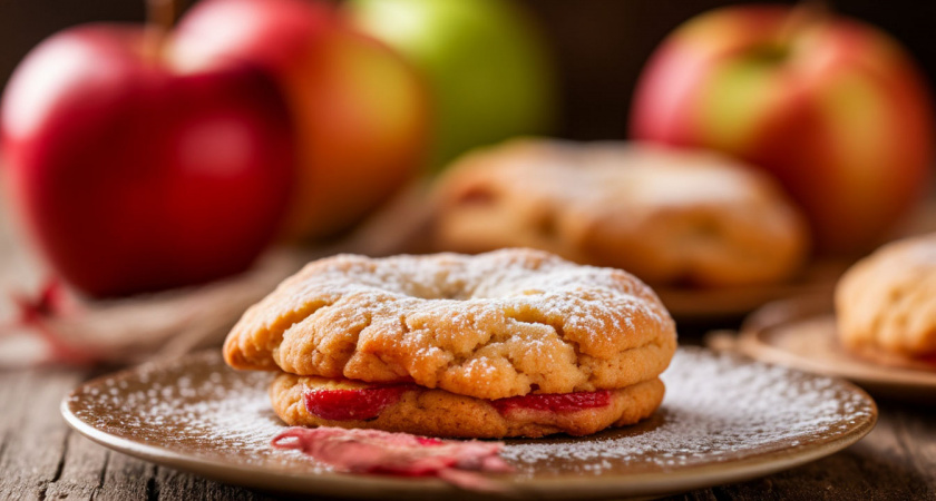 Простое печенье с яблоком: готовится быстро, съедается мгновенно