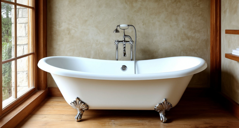 Уксус против желтизны и налета: как вернуть ванне белизну