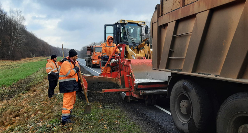 На трассе Липецк – Чаплыгин завершают ремонт 15,5 километров дороги