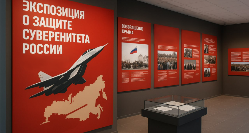 В липецком вузе открылась выставка о защите российскому суверенитету
