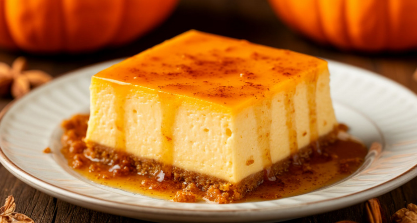 Тыквенно-творожный десерт без выпечки: двухслойное цитрусовое лакомство за 30 минут
