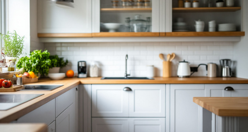 Чистим кухонные шкафы за 5 минут: домашний раствор растворит жир без остатка