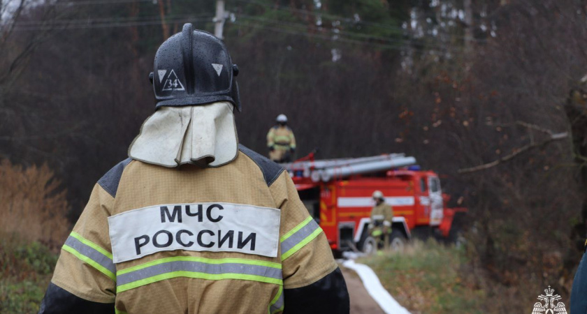 Мужчина пострадал при пожаре в Тербунском округе