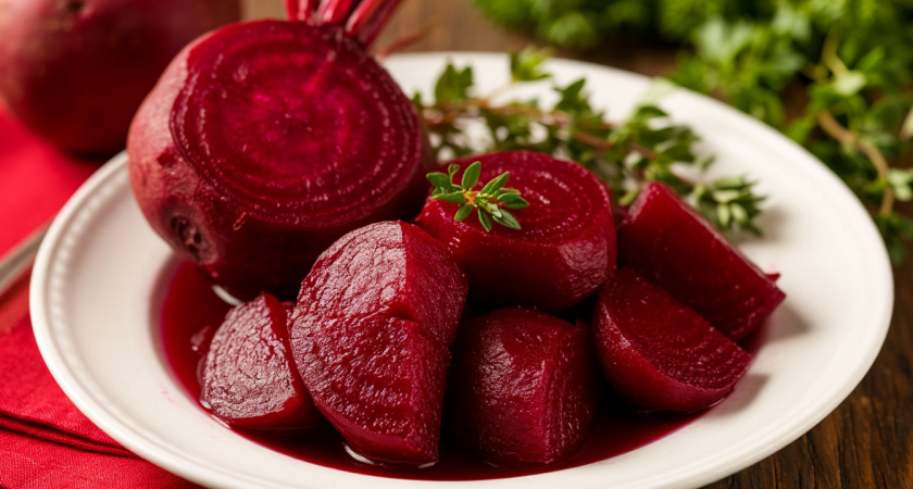 В кастрюлю 1 ст. л на 1 л воды во время варки свеклы: сварится за 7 минут – получается вкусная, сладкая и не "водянистая"