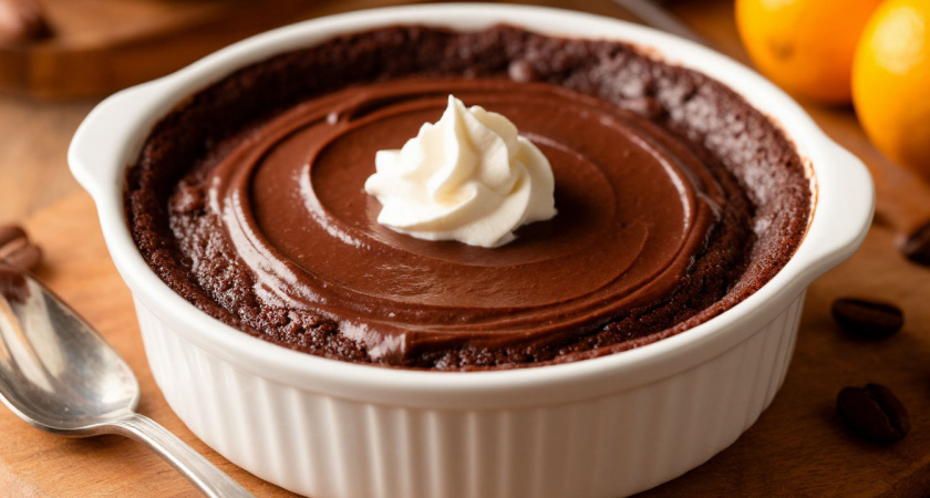 Превращаю кефир и йогурт в полезную запеканку – десерт с текстурой брауни и нежнее суфле