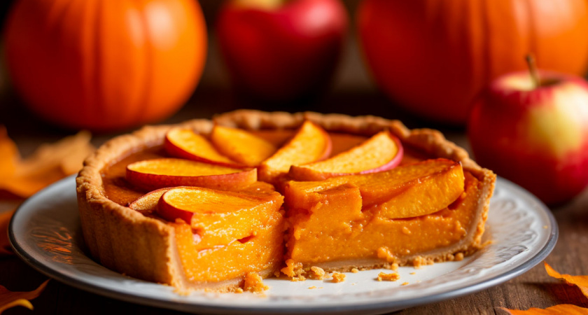 Вкусный пирог с яблоками и тыквой, который всегда получается - сочная начинка, простое тесто