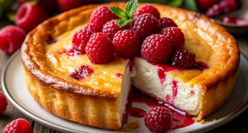 Невероятно пышный: творожный пирог, который готовится почти сам и получается очень вкусным