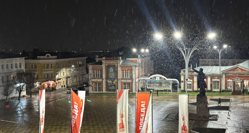 Первый снег заметили в северных районах Липецкой области