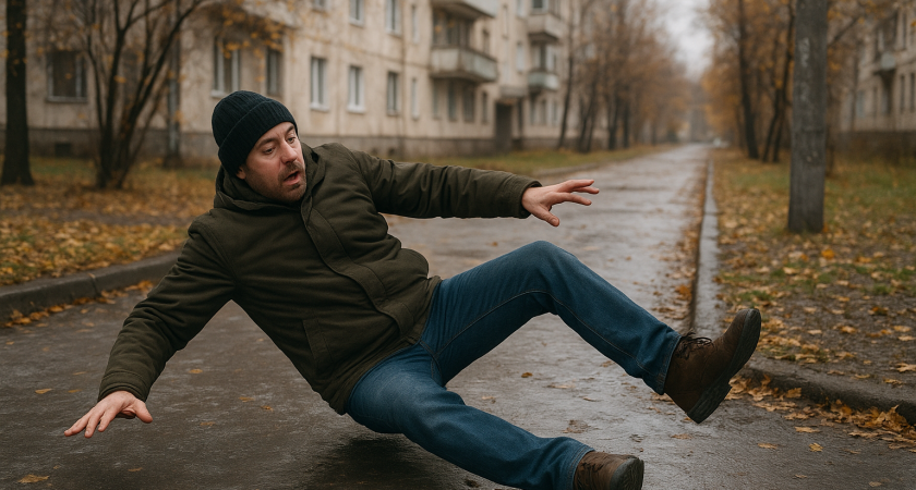 Троих липчан увезли в больницу после утреннего гололеда