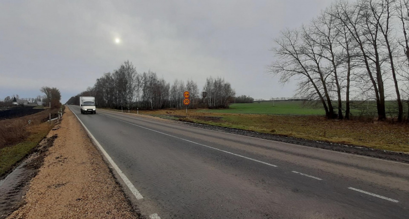 Долгоруковский район получил обновленную трассу до Ельца