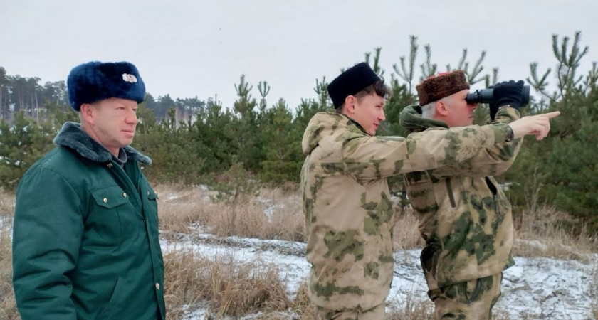 Липецкие казаки встали на страже хвойных лесов перед праздниками